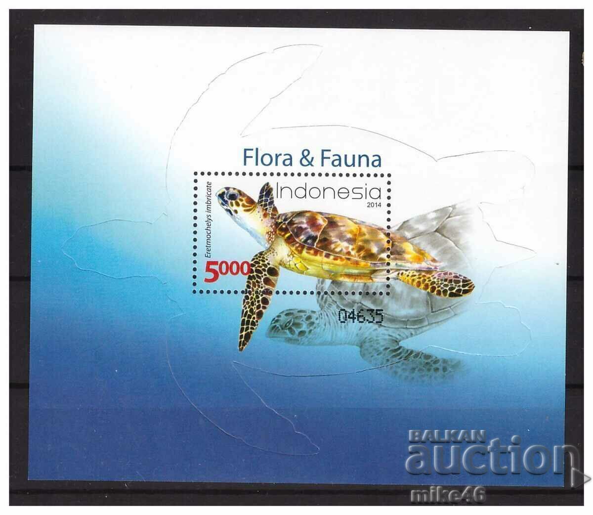 INDONEZIA 2014 Bloc curat broasca testoasa INDONEZIA 2014 Bloc curat broasca testoasa