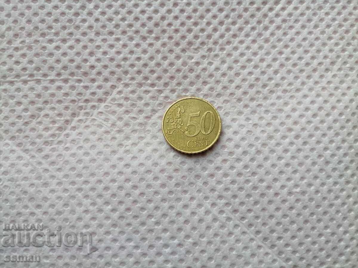 0,50 cenți 2001 Franța