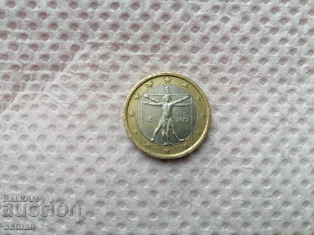 Livrarea 1 euro 2002 Italia Omul Vitruvian