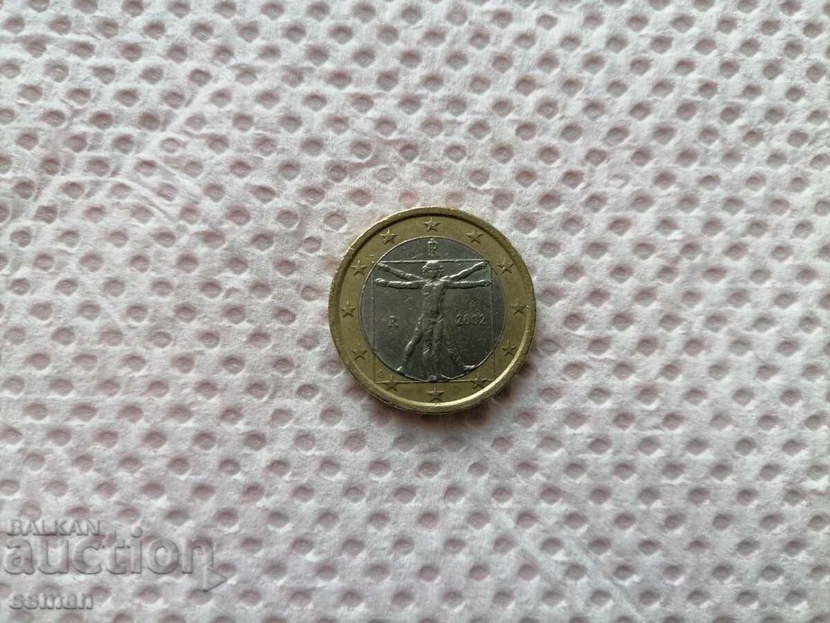 1 euro 2002 Italia Omul Vitruvian - 5