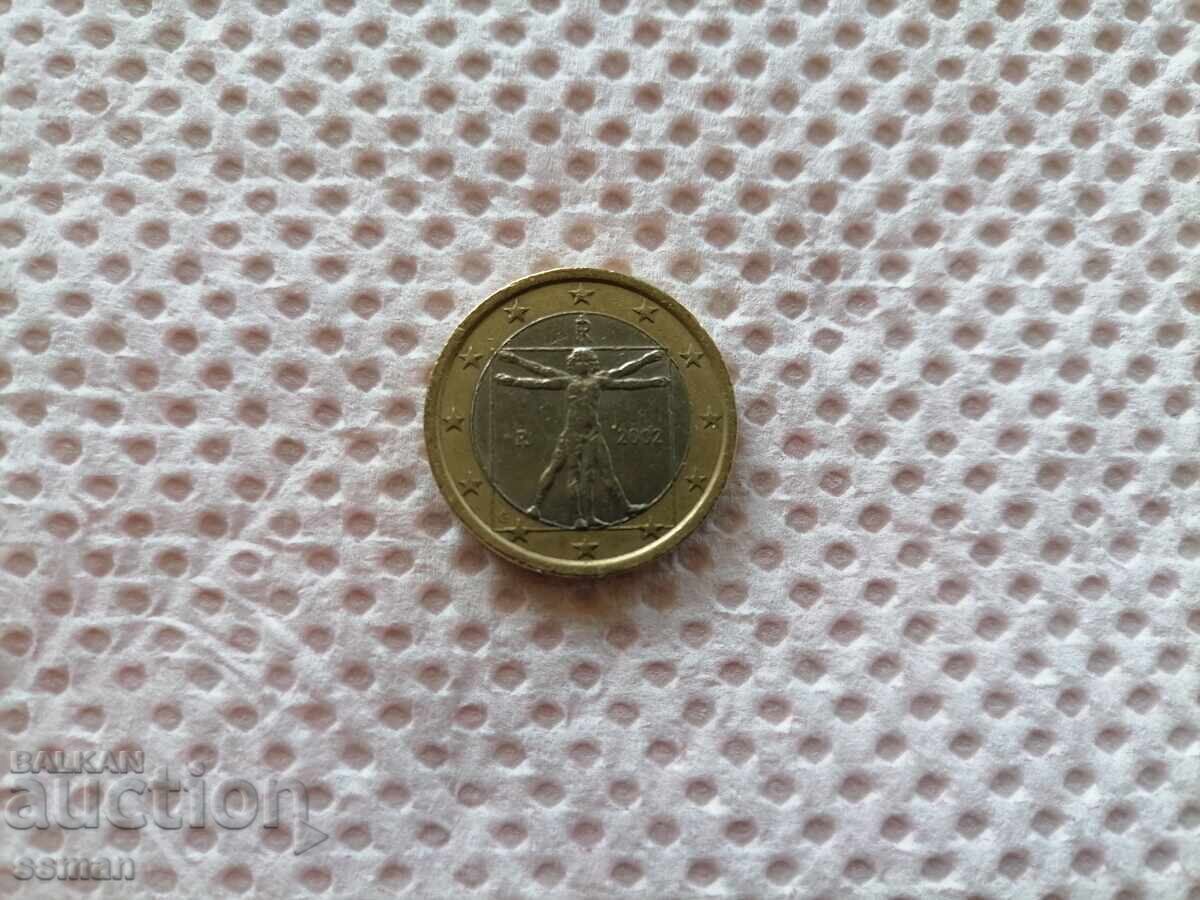 1 euro 2002 Italia Omul Vitruvian - 6