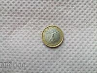 1 евро 2002 италия витрувиански човек