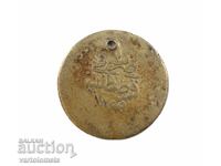 Monedă turcească de argint cu aurire 1,6 g, ø 21mm