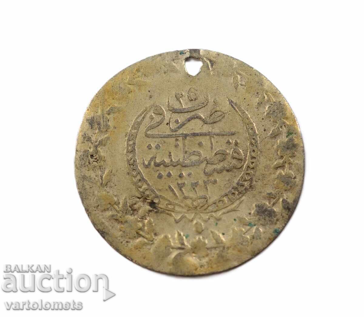 Turkish silver coin with gilding 2.2 g, ø 28 mm