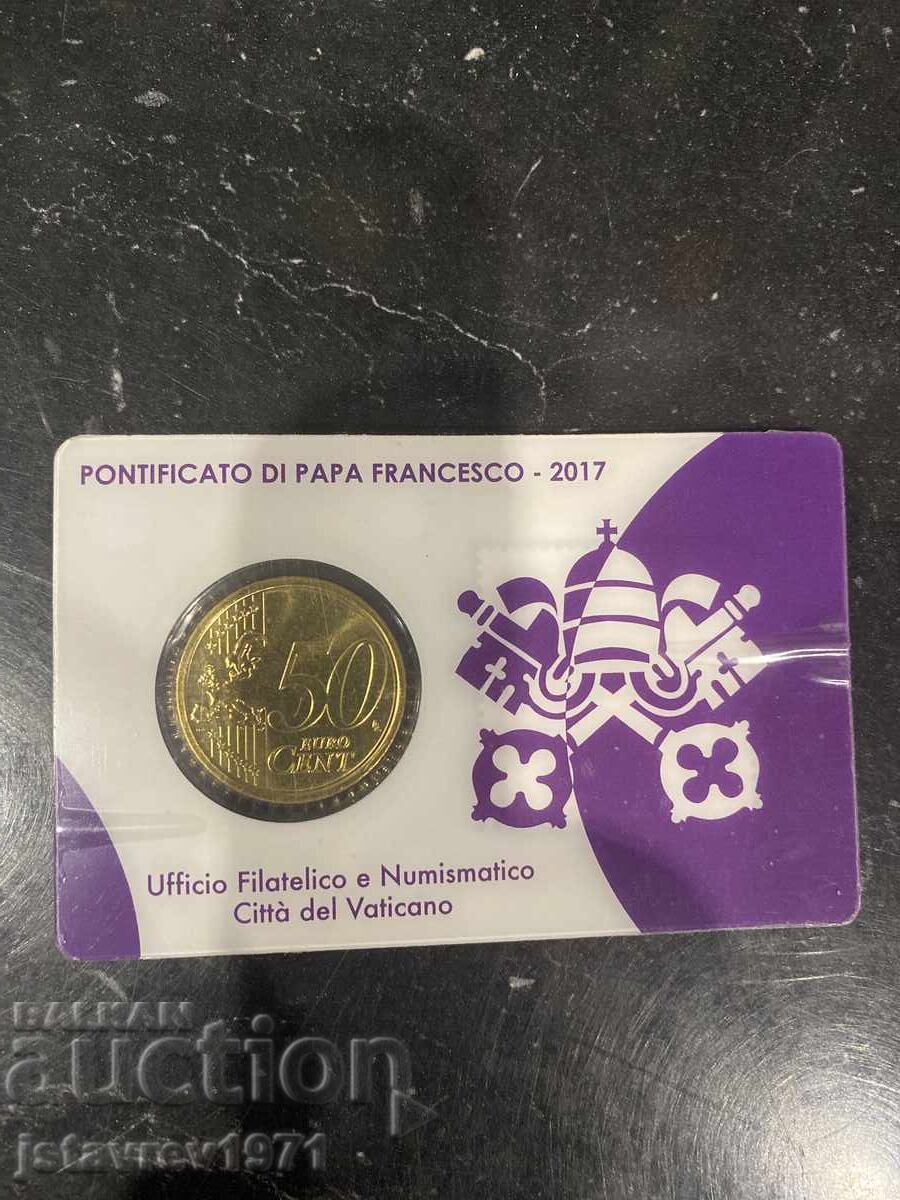 Βατικανό 2017. Νομισματικός χάρτης 17 με τιμή € 10.00 | 19.56 BGN