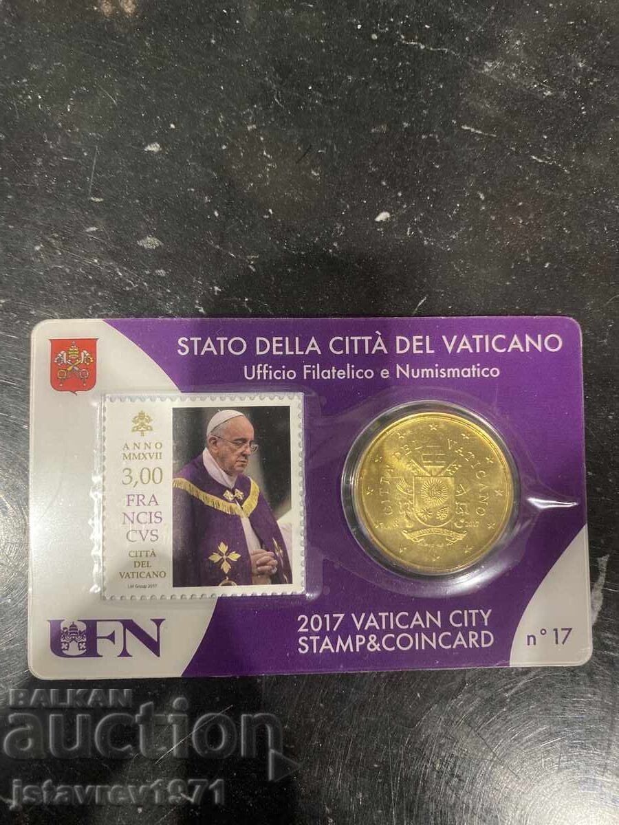 Βατικανό 2017. Νομισματικός χάρτης 17