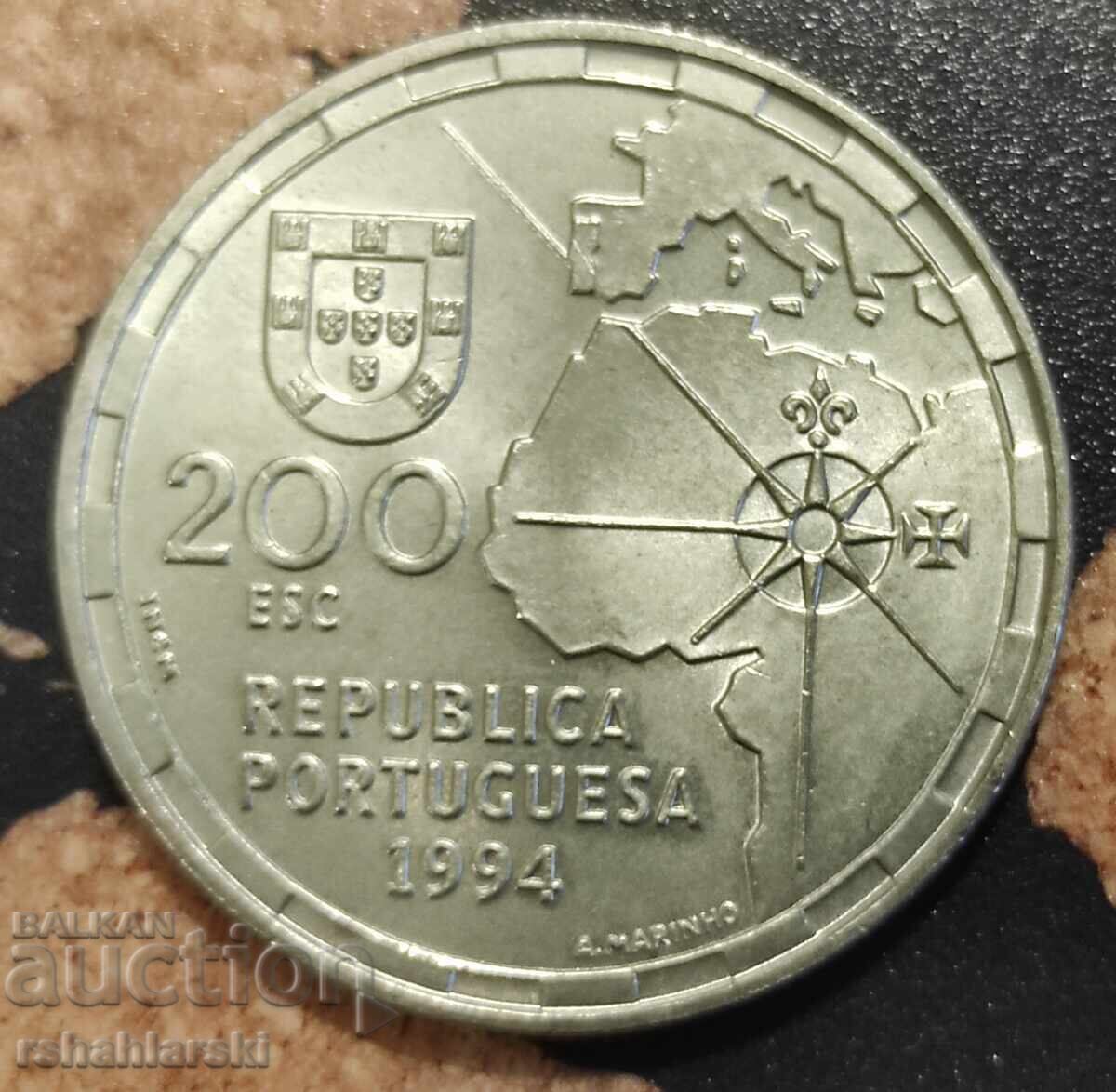 Монета Португалия(Юбилейна)   200 ескудо, 1994 с цена € 3.00 | 5.87 лв.