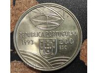 Monedă Portugalia (Jubiliară) 200 escudo, 1993