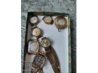 Επιχρυσωμένες θήκες ρωσικών ρολογιών.