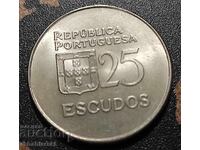 Coin Portugal 25 escudos, 1977