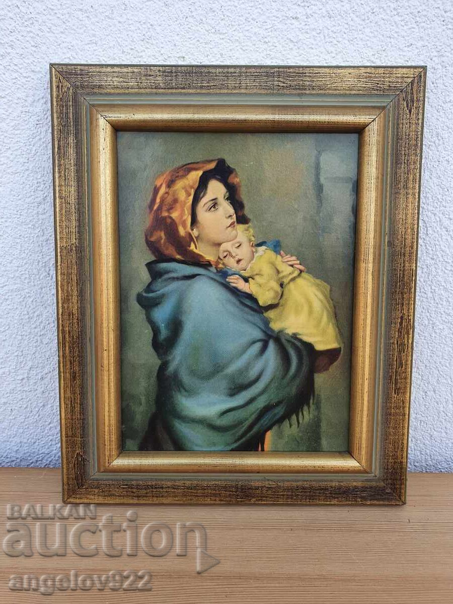 Iconiță în ramă frumoasă de lemn!!!