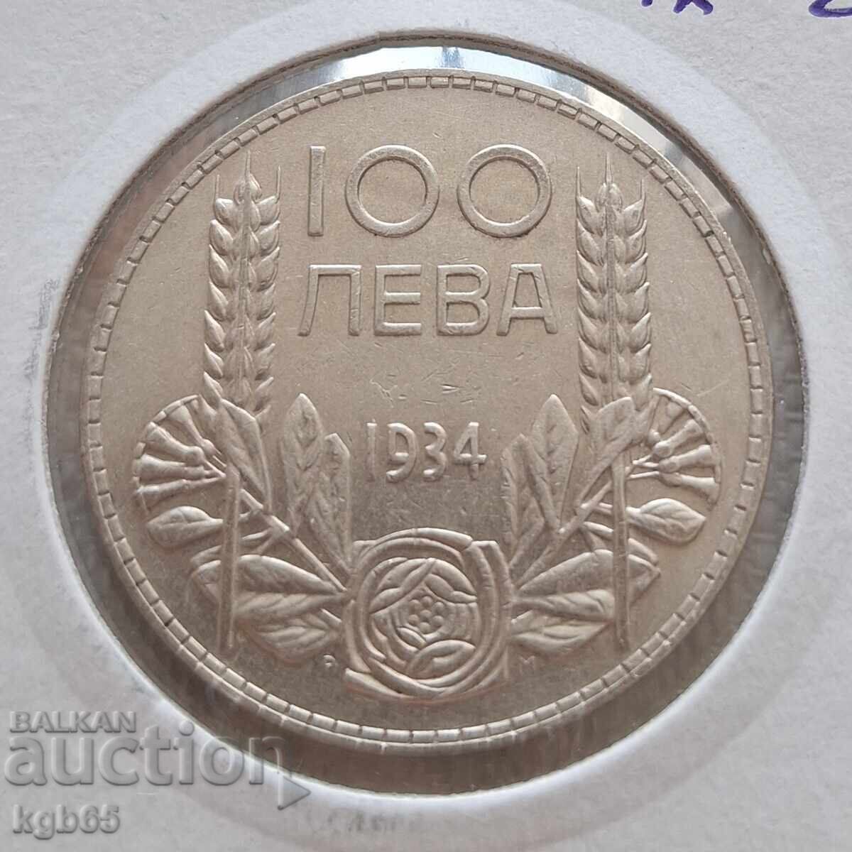100 λέβα 1934. Άριστο νόμισμα. Γλ-2