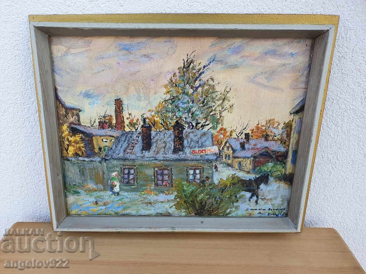 Pictura in ulei originala pe phaser!!!