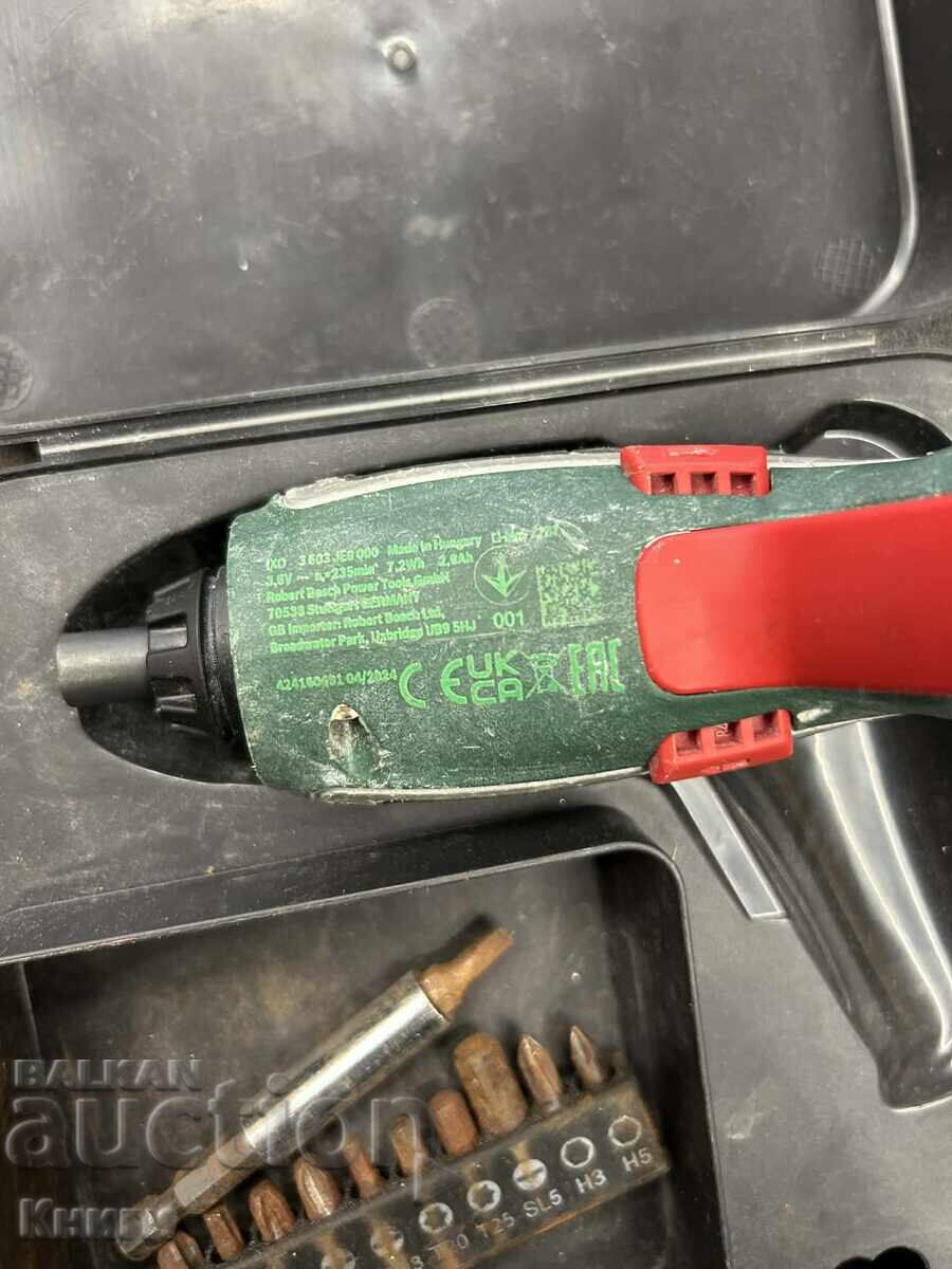 Delivery of Rechargeable screwdriver Bosch