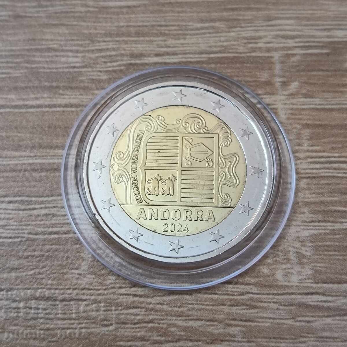 ANDORRA 2 euro 2024 UNC ANDORRA 2 euro 2024 UNC