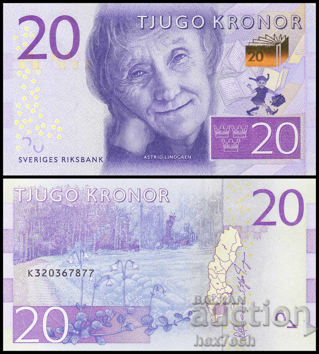 ❤️ ⭐ Suedia 2015 20 coroane UNC nouă ⭐ ❤️ ❤️ ⭐ Suedia 2015 20 coroane UNC nouă ⭐ ❤️