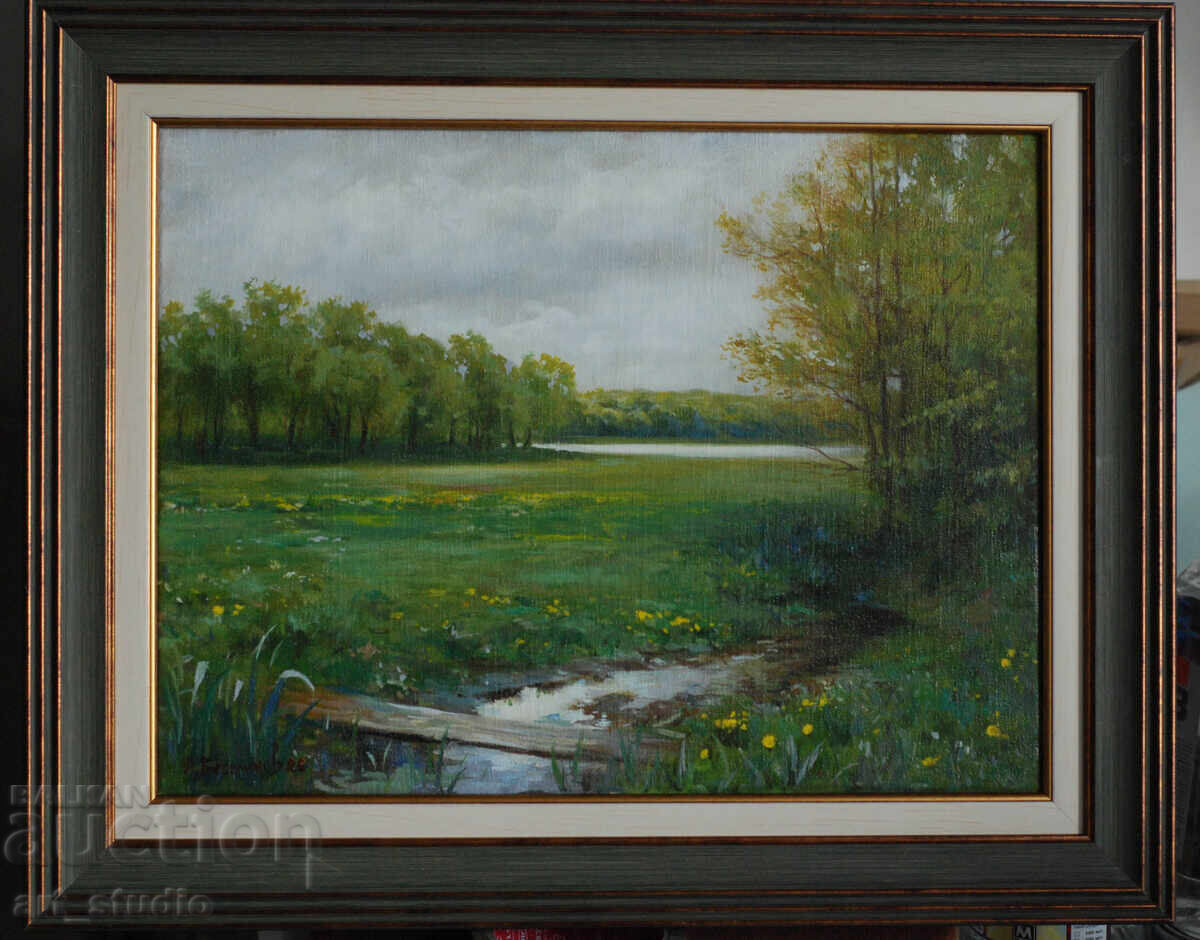 Peisaj forestier - vopsele în ulei