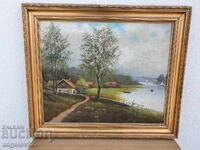 Pictura in ulei originala pe phaser!!!