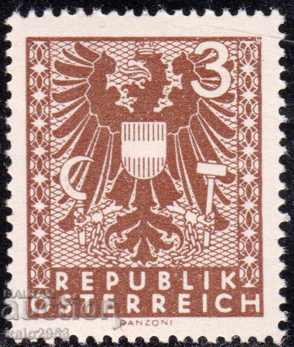 Австрия-1945-Редовна-Държ.Герб-малък фомат-3/2.5 см.,MNH