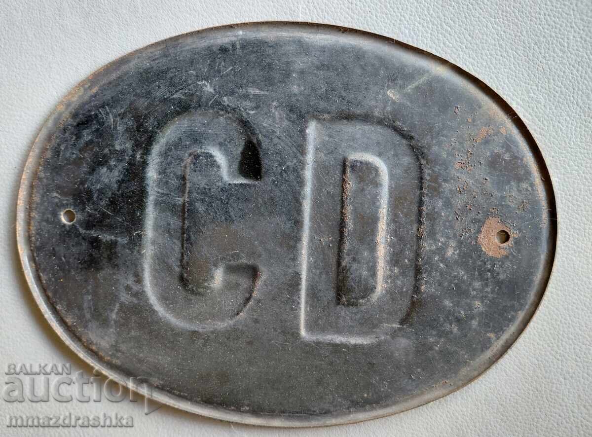 Auction  Retro diplomatic car license plate