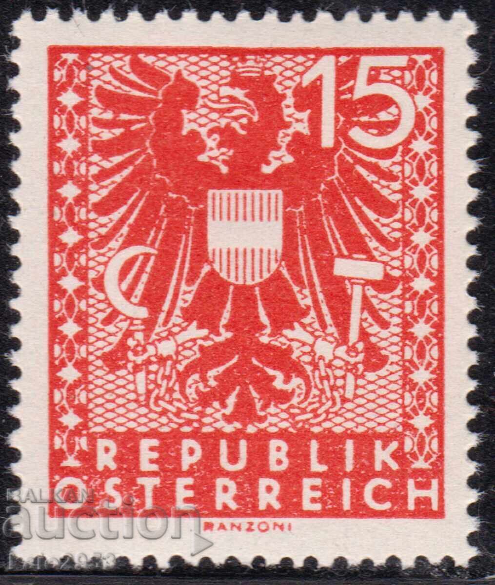 Austria - 1945 - Regular - State Coat of Arms - small format - 3/2.5 cm., MNH Austria - 1945 - Regular - State Coat of Arms - small format - 3/2.5 cm., MNH