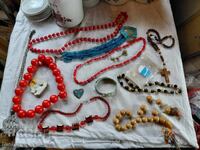 Old jewelry, whole and parts, lot ten
