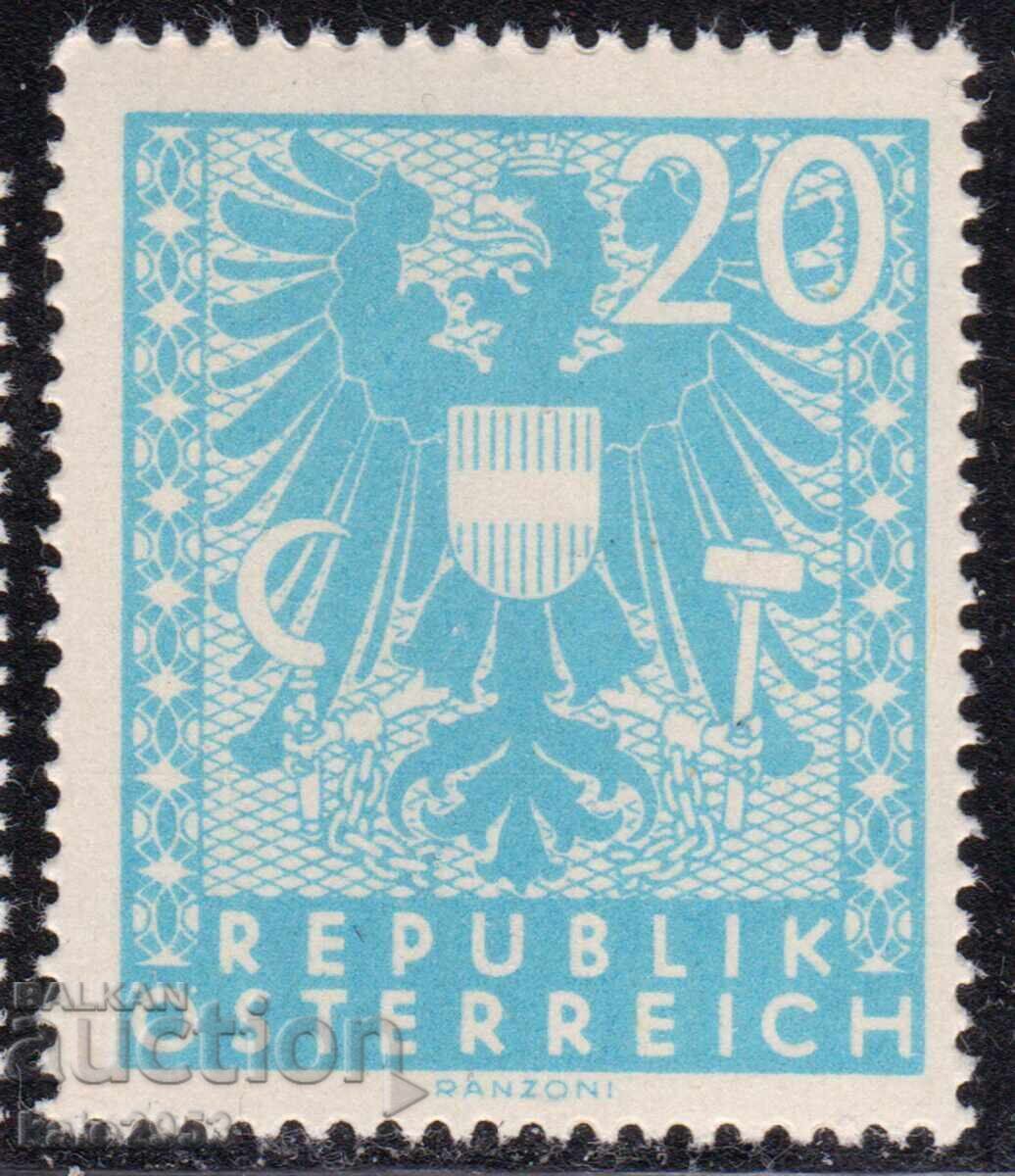 Αυστρία-1945-Κανονικό-Κρατικό-Έμβλημα-μεσαίο μέγεθος-3.5/3 εκ.,MNH