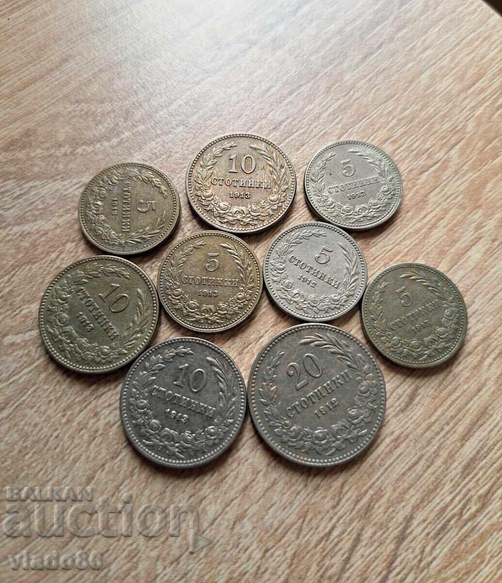 Monede țărăști, copeici 1912 și 1913 Monede țărăști, copeici 1912 și 1913