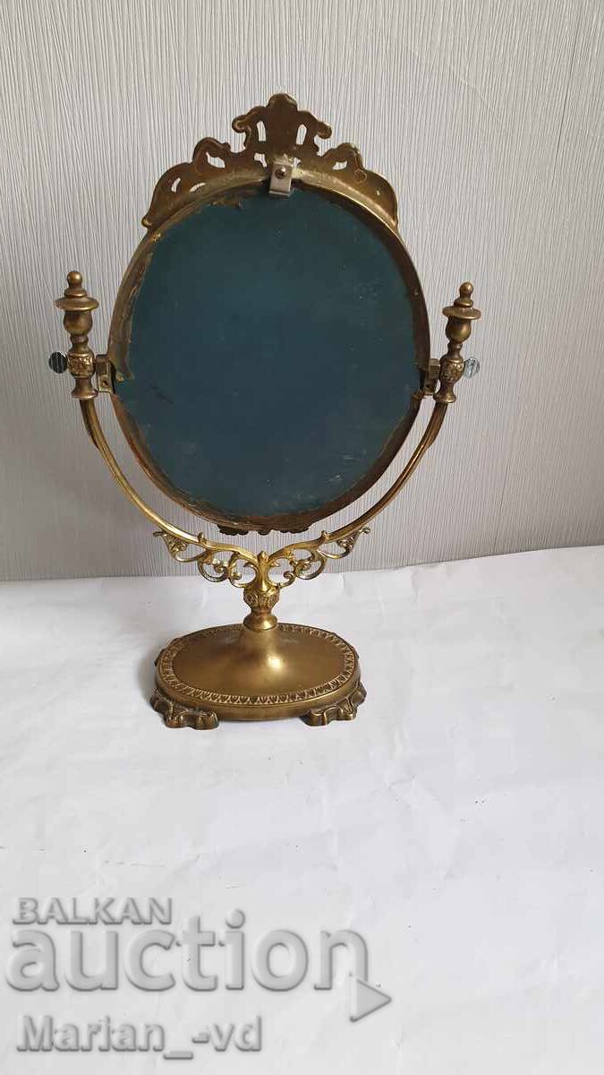 Oglindă de masă antică din bronz - 6