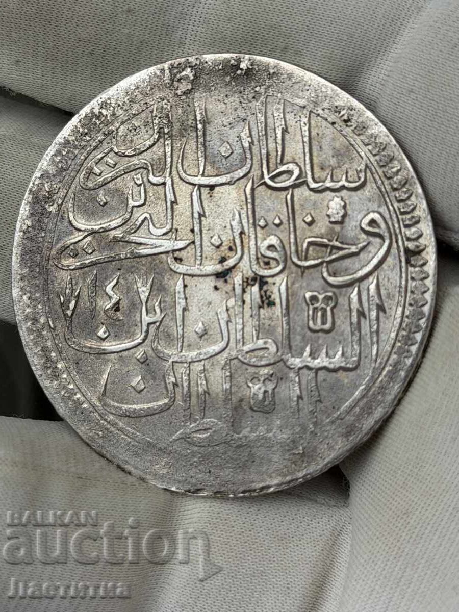 Monedă otomană de argint 60 de pari
