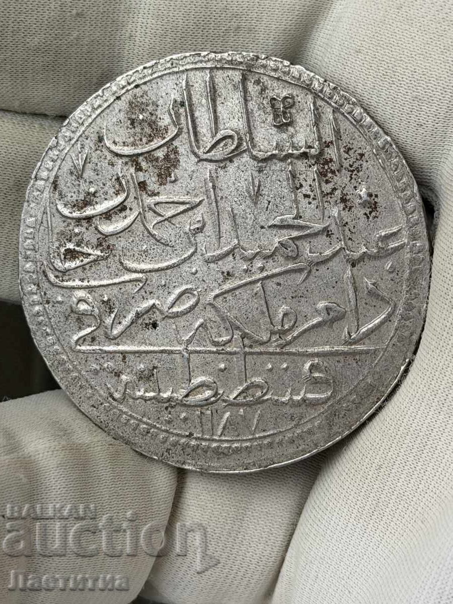 Monedă otomană de argint 60 de pari