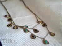 Beautiful, elegant necklace with natural stones, 30g
