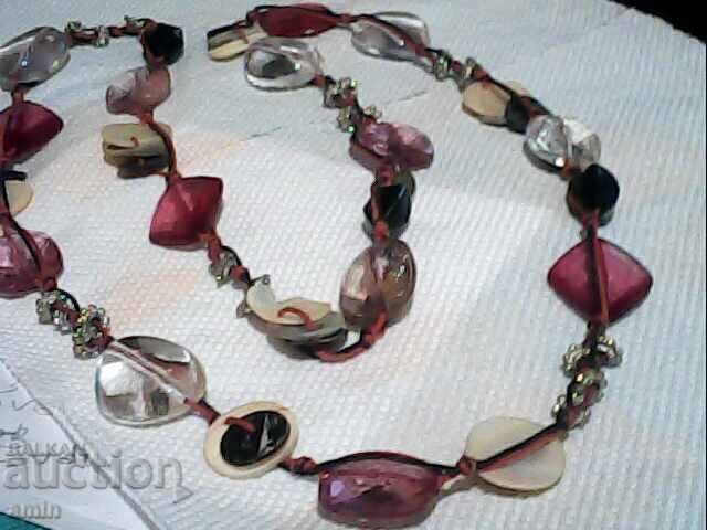 Δημοπρασία Παλιό όμορφο κολιέ Markov με φυσικά πετράδια