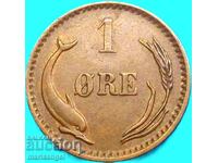 Danemarca 1899 1 ore înainte Christian IX bronz