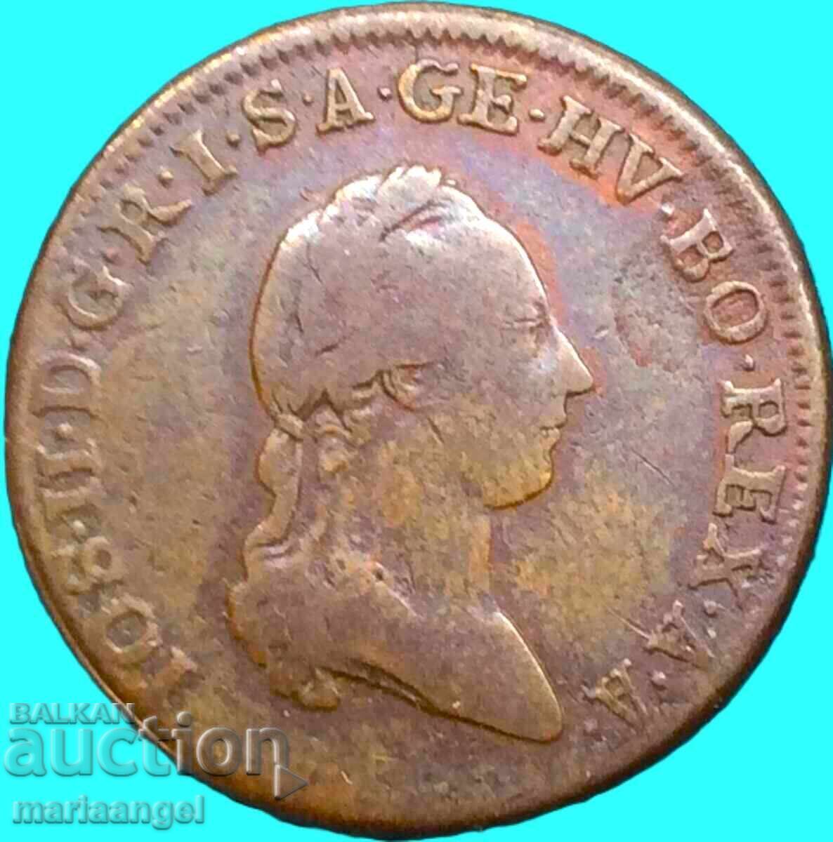 Austria 1 Kreuzer 1781 S - domnitorul Schmolnitz Iosif al II-lea - 5 Austria 1 Kreuzer 1781 S - domnitorul Schmolnitz Iosif al II-lea - 5