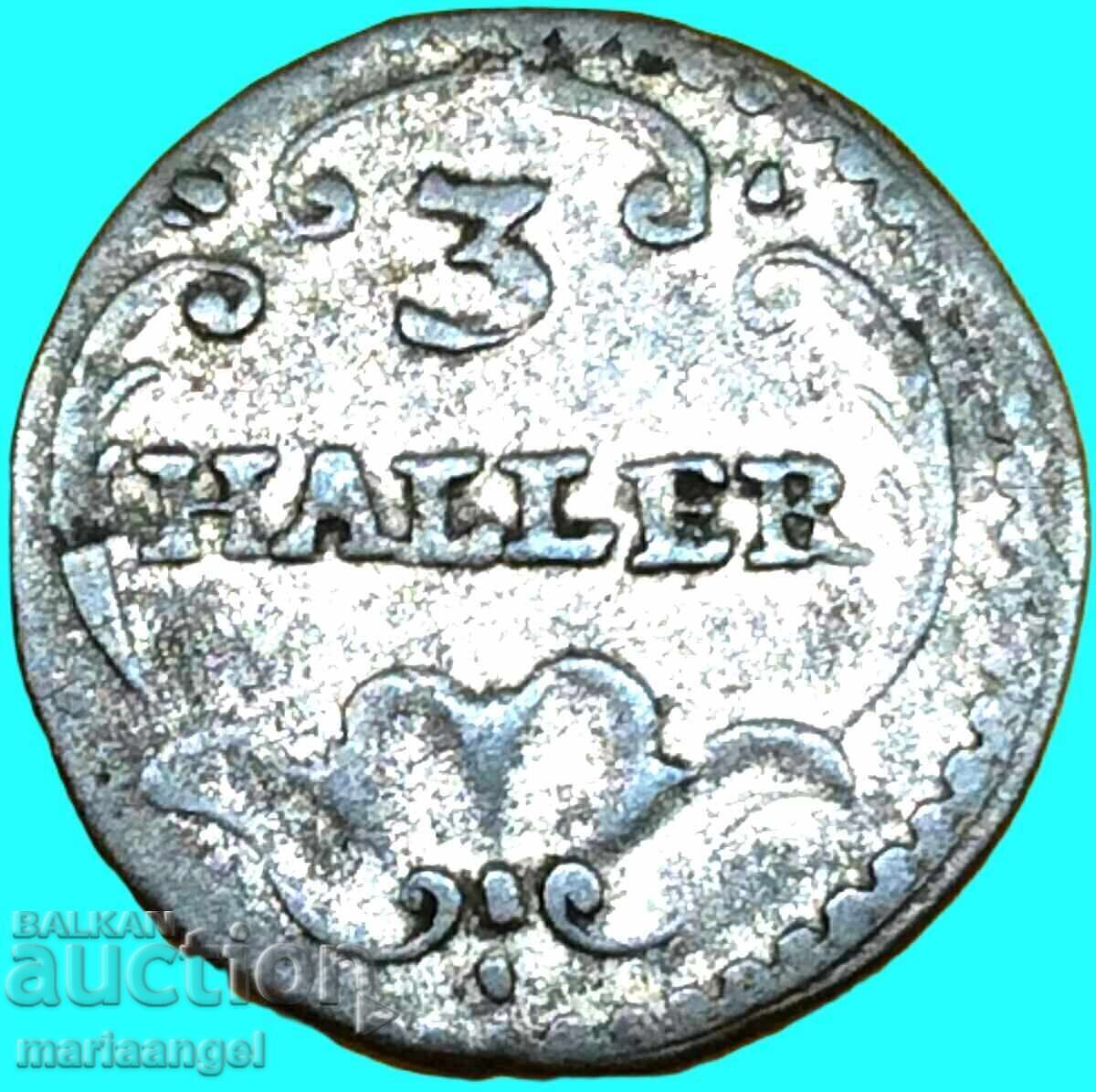 Switzerland 3 Hellers Zurich - μικρό και αρκετά σπάνιο!