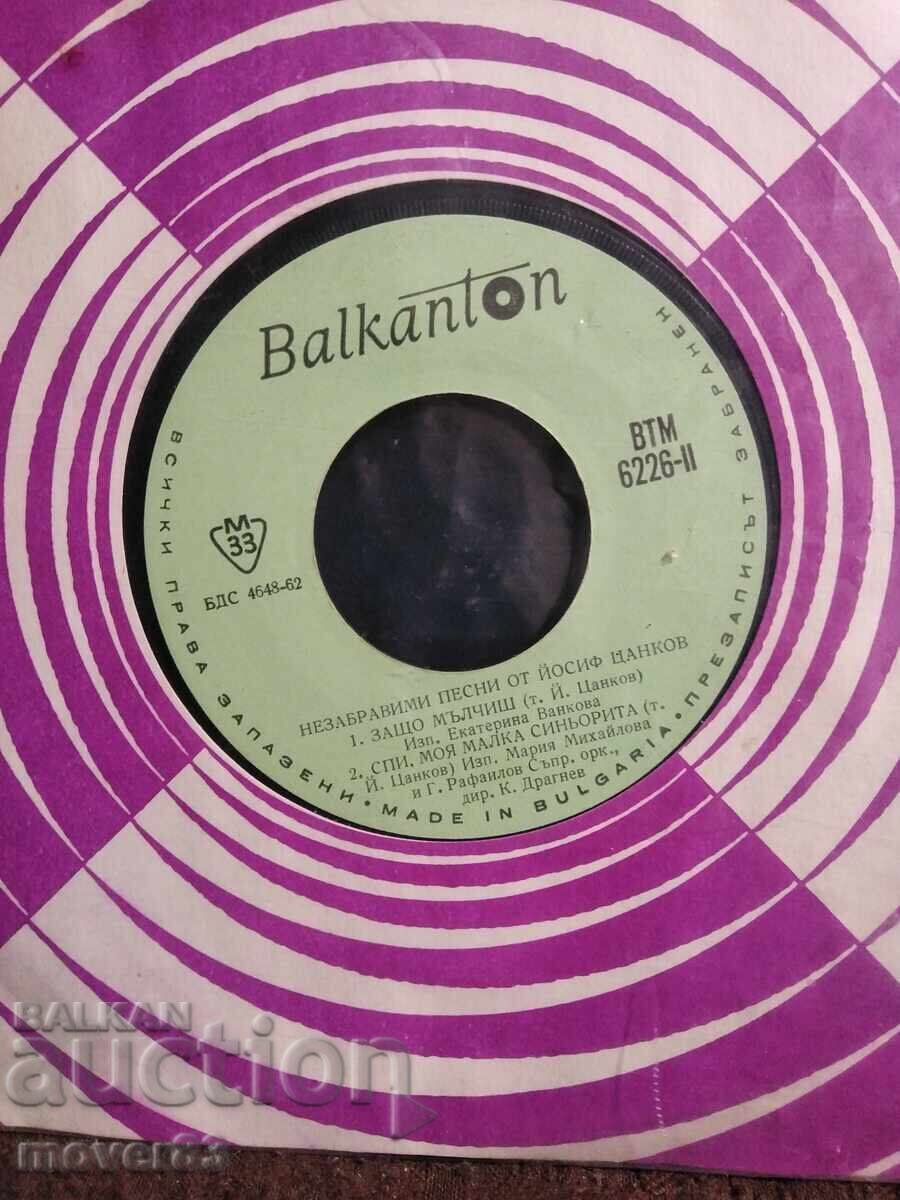 Disc mic. Melodii de Iosif Țankov