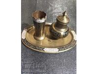 Декоративна солничка и поставка за клечки за зъби