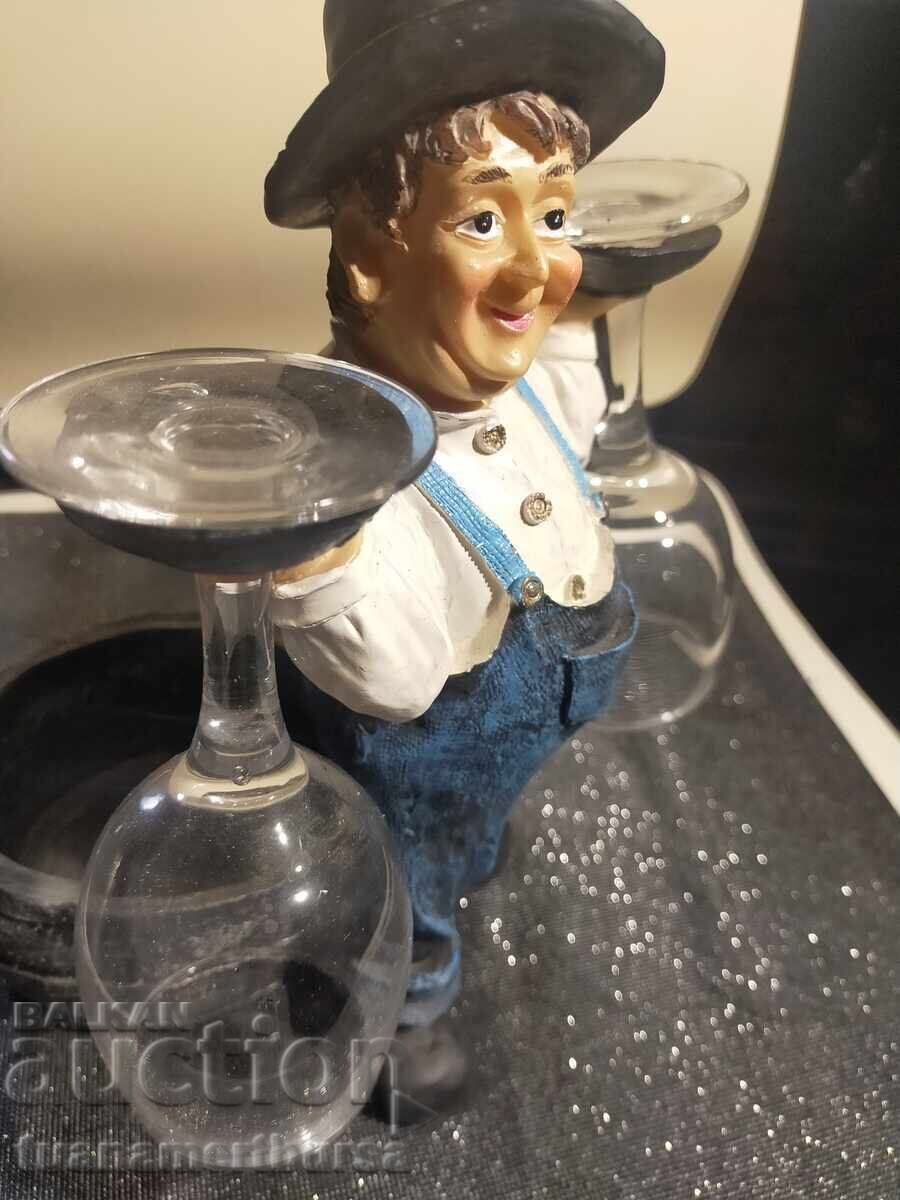 Στήριγμα για 2 ποτήρια και μπουκάλι με τιμή € 22.00 | 43.03 BGN