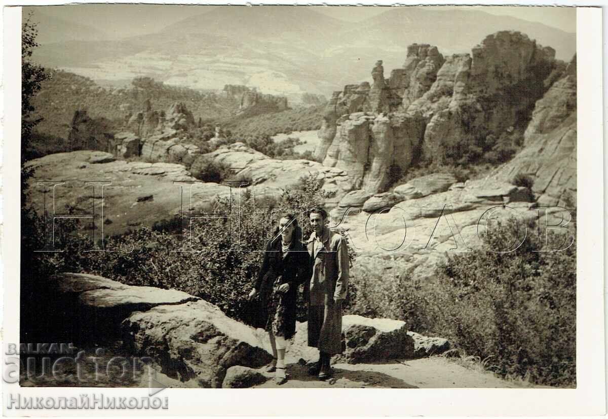 Μεγάλη παλιά φωτογραφία Μακεδονία σε επίσκεψη σε συγγενείς ZH417