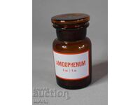 Vechi sticlă de farmacie borcan farmacie AMIDOPHENUM