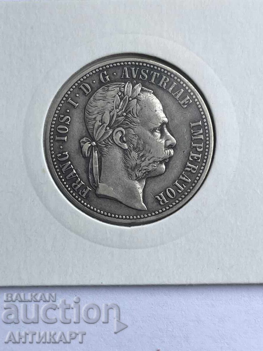 Rară monedă de argint Austria 1 florin 1876 excelentă cu preț € 33.00 | 64.54 BGN Rară monedă de argint Austria 1 florin 1876 excelentă cu preț € 33.00 | 64.54 BGN