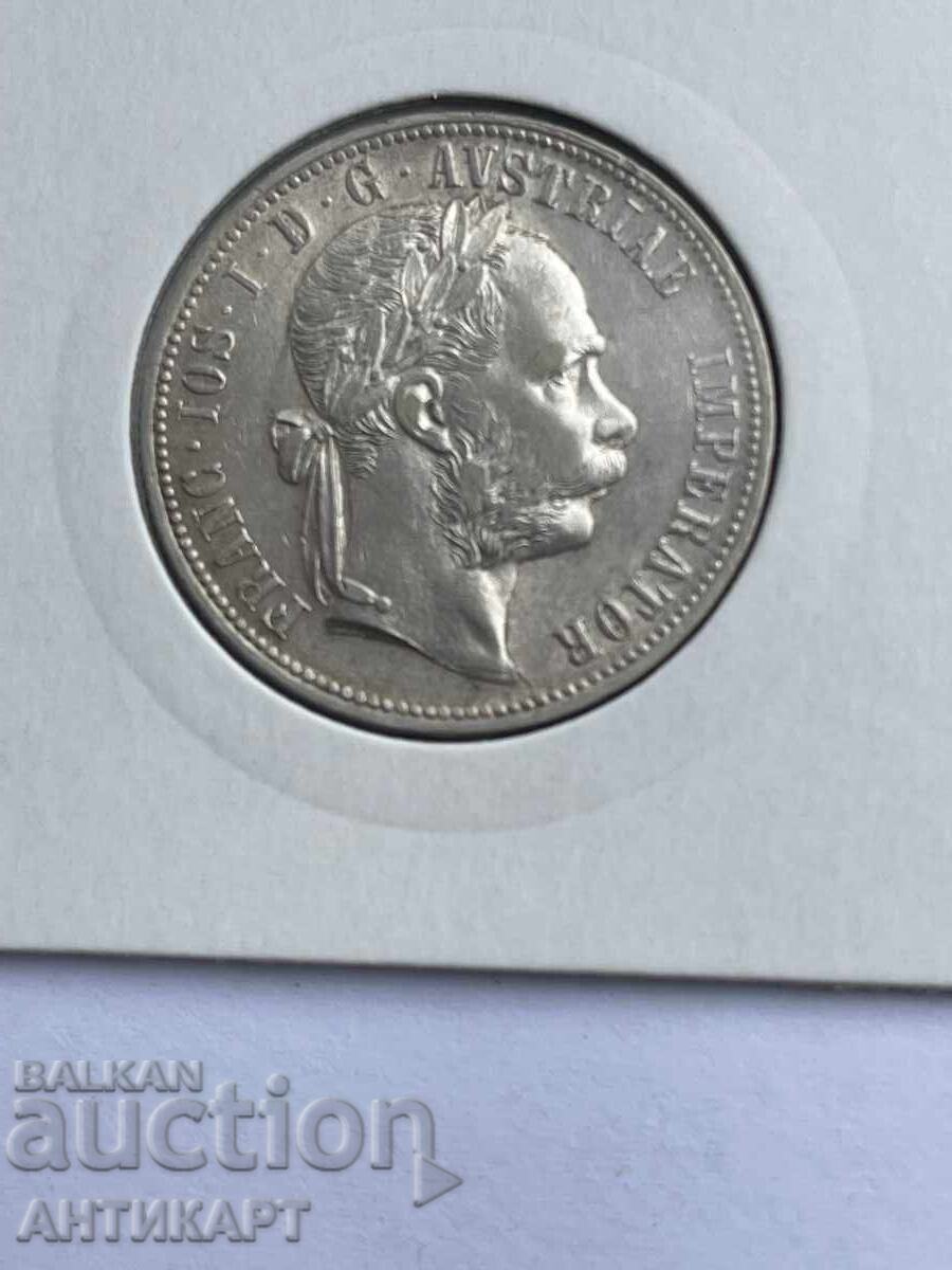 Rară monedă de argint Austria 1 florin 1880 excelentă cu preț € 36.00 | 70.41 BGN