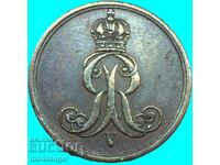 1 pfennig 1860 Γερμανία Ανόβερο