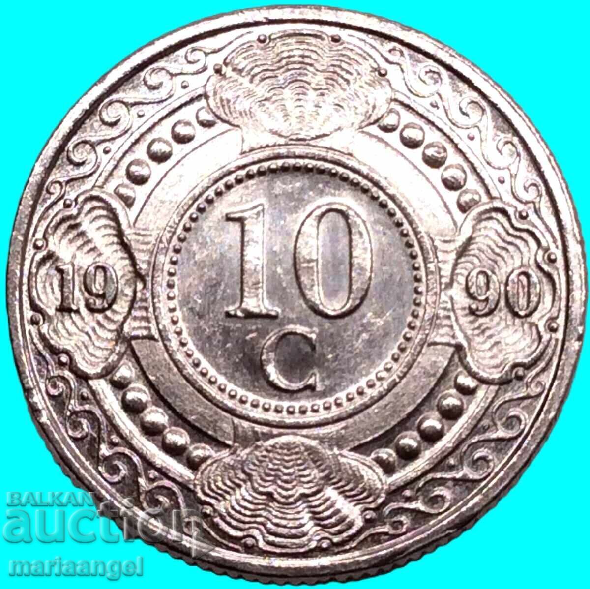 Antilele Olandeze 1990 10 cenți - 5