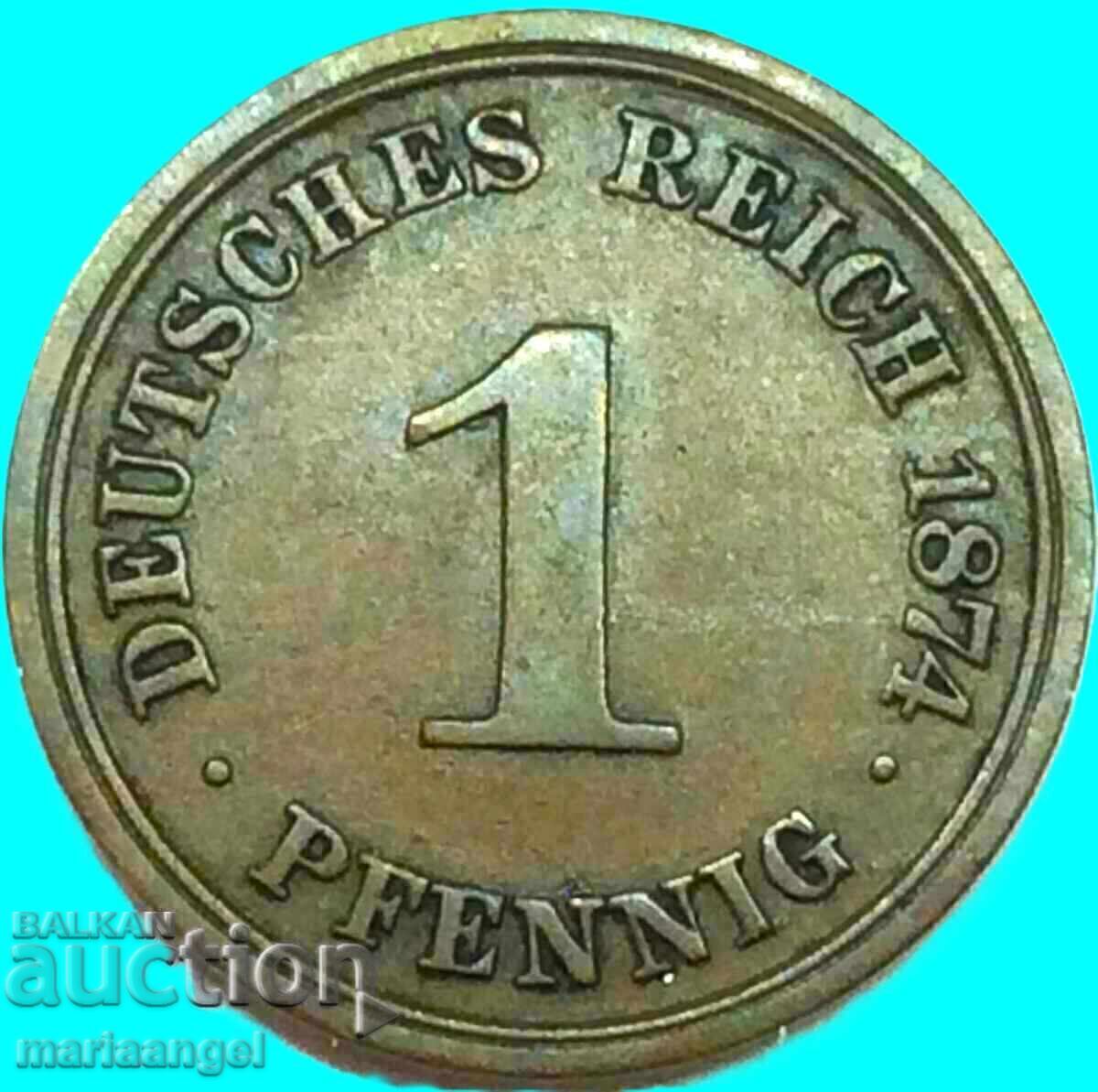 1 pfennig 1874 Γερμανία Α - Βερολίνο - 6