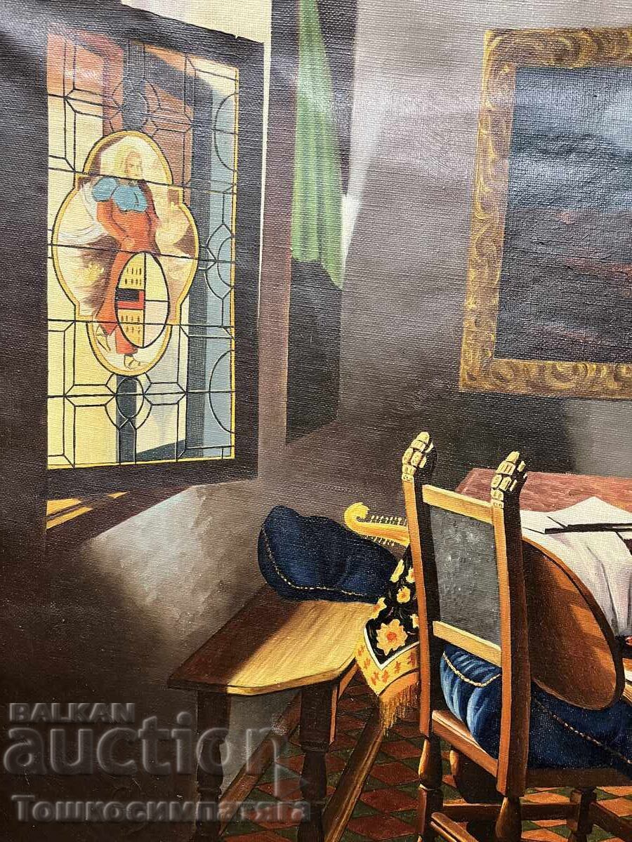 Livrarea Pictură veche „The Glass of wine“ de Johannes Vermeer Livrarea Pictură veche „The Glass of wine“ de Johannes Vermeer