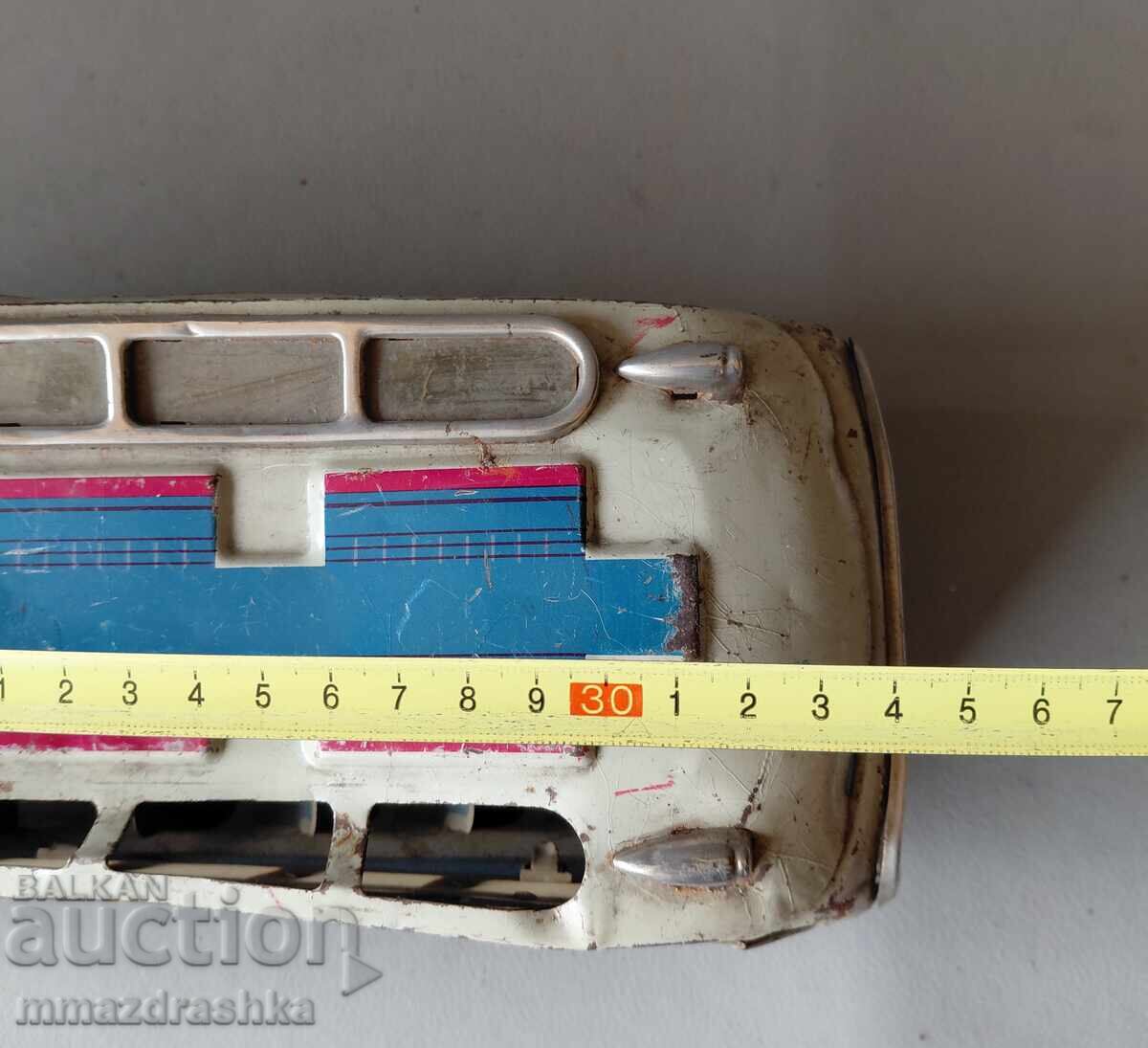 Λαμαρινένιο παιχνίδι λεωφορείο από τη σοβιετική εποχή - 7