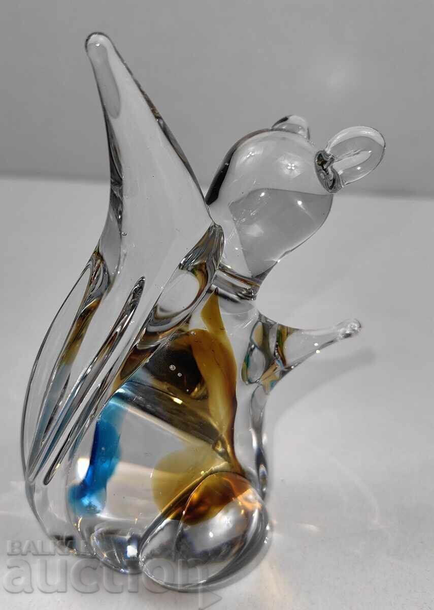 Livrarea Figurină din sticlă, statuetă, figură, pisică, sănătoasă