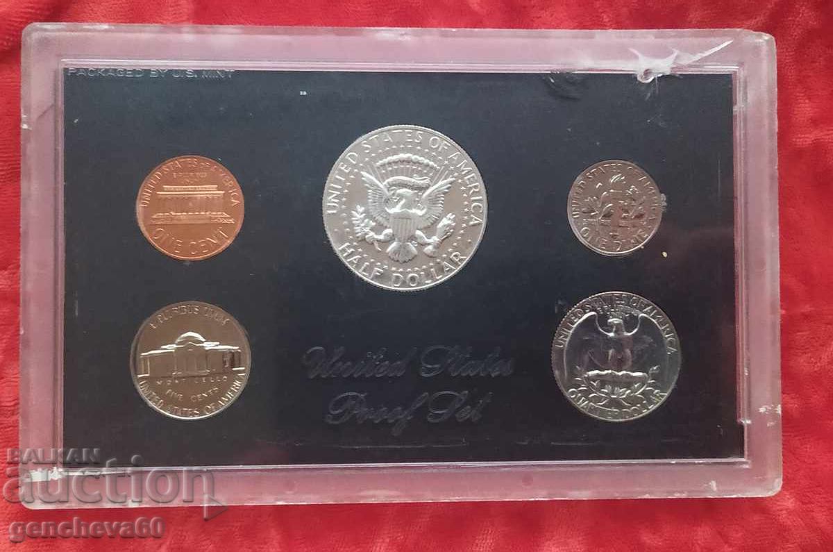 Auction  First Proof Coin Set from 1968 USA